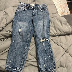 Abercrombie mom high rise jean